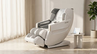 4D Full Body Massage Chair Zero Gravity Shiatsu Recliner,Sl Track Massage Chair with Heating,Leg Auto Extension,Bluetooth,Ai Voice and APP Controller,White — Lifestyle