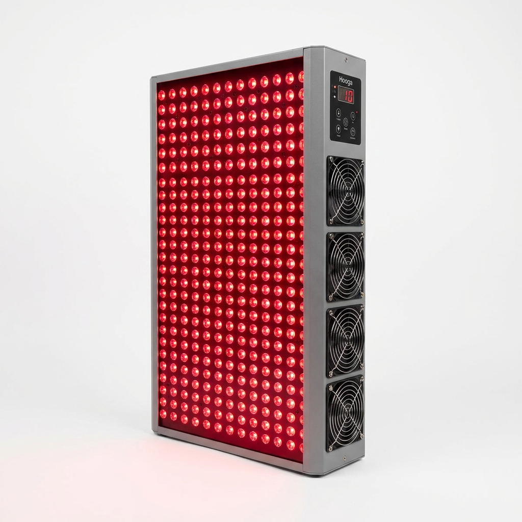Red Light Therapy Panel Device – Full Body Panel, 660Nm Red & 850Nm near Infrared Light Therapy, LED Light Therapy Lamp, 300 Dual Chip Leds, Timer, Hanging Kit Included – PRO1500 — Studio Shot