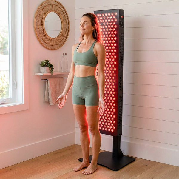 Red Light Therapy Panel Engineered for Full Body Treatment, 300 Quad Chip LEDs, 4 Wavelengths, Pulse Mode
